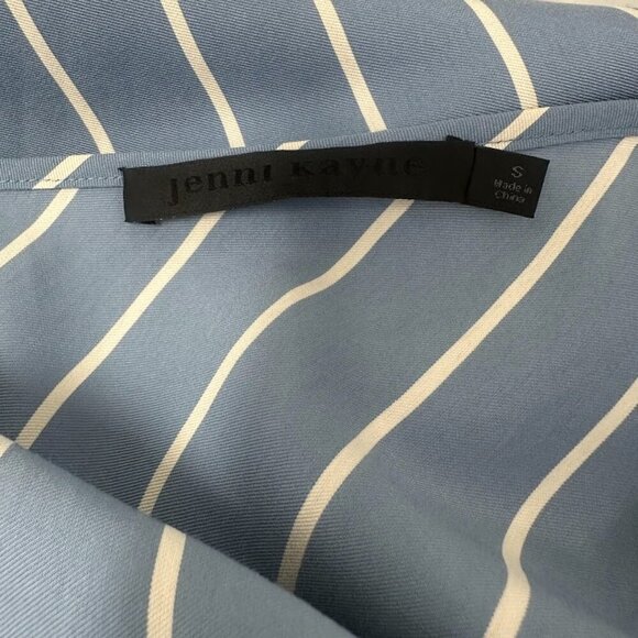 Jenni Kayne Kendall Slip Dress Size S Vintage Blue Stripe Minimalist Chic Modern - Picture 10 of 11